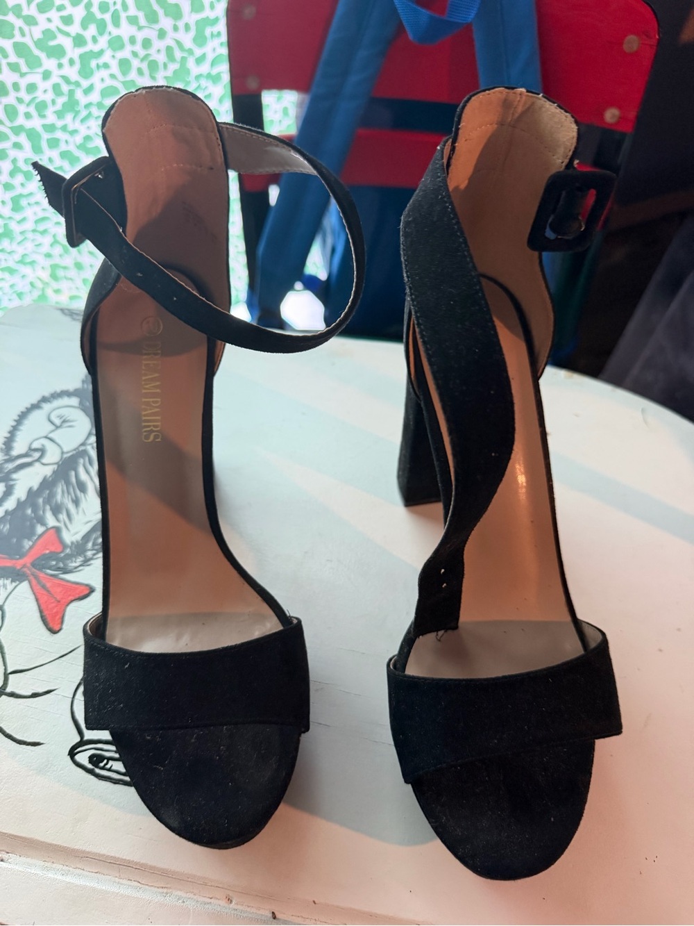 Size 10 has some white nail polish on back of one of them as shown